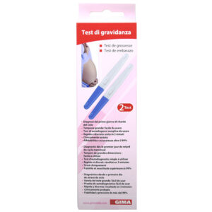 Test de Embarazo GIMA Autodiagnóstico (Self Test) Tipo Midstream – Detección de hCG en Orina 20 mUI/ml | Ref. GM29097 / GM29098