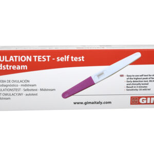 Test de Ovulación GIMA – Autotest de Detección de LH en Orina, Sensibilidad 35 mIU/mL, Resultados en 3 Minutos