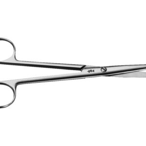 Tijera Mayo recta 16,5 cm con puntas romas (blunt/blunt) | Aesculap BC584R – Instrumental quirúrgico de disección reutilizable (Ref. 39122)
