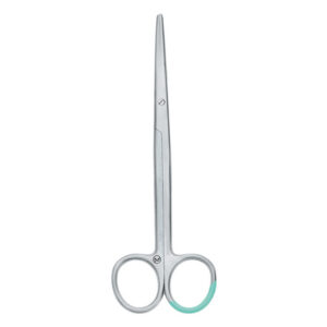 Tijera Metzenbaum estéril desechable curva, puntas romas (blunt/blunt), 14,5 cm – GIMA PEHA 991084 (caja de 25)