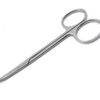 Tijeras de disección Stevens curvas con puntas romas (blunt/blunt) de 11.5 cm en acero inoxidable – Instrumental veterinario GIMA (Ref. 80015)