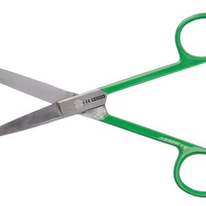 Tijeras de enfermería rectas de acero inoxidable con clip para cinturón – Punta roma/afilada – 14 cm (GIMA)