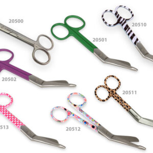 Tijeras de enfermería rectas de acero inoxidable con clip para cinturón – Punta roma/afilada – 14 cm (GIMA)