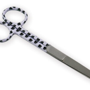 Tijeras de enfermería rectas de acero inoxidable con clip para cinturón – Punta roma/afilada – 14 cm (GIMA)