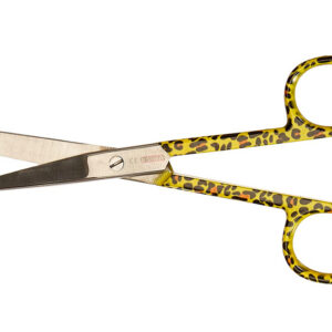 Tijeras de enfermería rectas de acero inoxidable con clip para cinturón – Punta roma/afilada – 14 cm (GIMA)