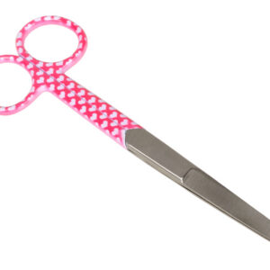 Tijeras de enfermería rectas de acero inoxidable con clip para cinturón – Punta roma/afilada – 14 cm (GIMA)