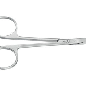 Tijeras de iridectomía y ligaduras Aesculap – Curvas, puntas finas/agudas (sharp/sharp), 11 cm – Ref. BC111R