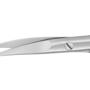 Tijeras de iridectomía y ligaduras Aesculap – Curvas, puntas finas/agudas (sharp/sharp), 11 cm – Ref. BC111R