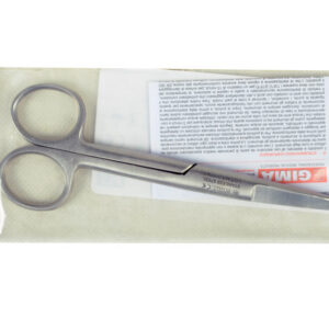 Tijeras quirúrgicas curvas de acero inoxidable GIMA – Puntas romas (blunt/blunt) y afiladas (sharp/sharp), de 11,5 a 20 cm – Ref. GM26742-F