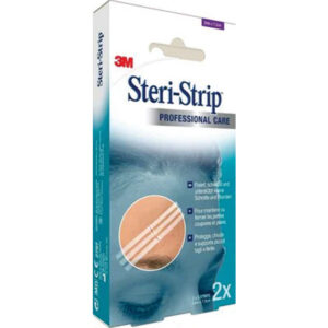 Tiras de Cierre Cutáneo Adhesivo Estériles 3M™ Steri-Strip™ Reforzadas – Sutura de Aproximación para Heridas e Incisiones (GM25270)