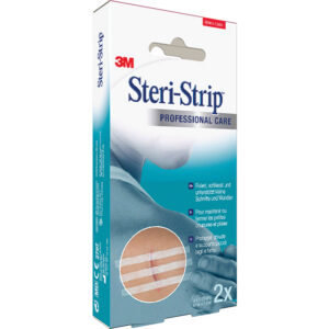 Tiras de Cierre Cutáneo Adhesivo Estériles 3M™ Steri-Strip™ Reforzadas – Sutura de Aproximación para Heridas e Incisiones (GM25270)