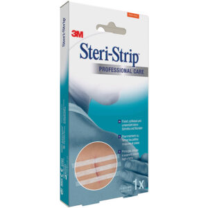 Tiras de Cierre Cutáneo Adhesivo Estériles 3M™ Steri-Strip™ Reforzadas – Sutura de Aproximación para Heridas e Incisiones (GM25270)