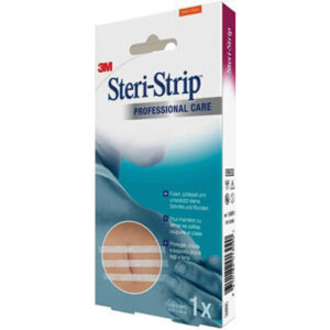 Tiras de Cierre Cutáneo Adhesivo Estériles 3M™ Steri-Strip™ Reforzadas – Sutura de Aproximación para Heridas e Incisiones (GM25270)