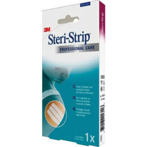 Tiras de Cierre Cutáneo Adhesivo Estériles 3M™ Steri-Strip™ Reforzadas – Sutura de Aproximación para Heridas e Incisiones (GM25270)