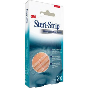 Tiras de Cierre Cutáneo Adhesivo Estériles 3M™ Steri-Strip™ Reforzadas – Sutura de Aproximación para Heridas e Incisiones (GM25270)