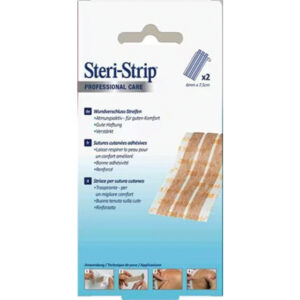 Tiras de Cierre Cutáneo Adhesivo Estériles 3M™ Steri-Strip™ Reforzadas – Sutura de Aproximación para Heridas e Incisiones (GM25270)