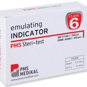 Tiras Emuladoras Tipo 6 para Vapor de Agua – Indicador Químico de Ciclo (ISO 11140-1) para Autoclave 121/134 ºC – Caja de 250 Tiras | GIMA 35955