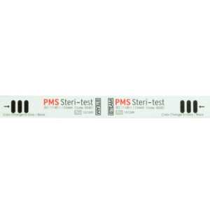 Tiras Indicadoras Clase 4 Multivariables para Vapor (Tipo 4) GIMA – Doble Tira Dual, 134 °C / 3,5 min, ISO 11140-1 – Caja de 250 uds | Ref. 35954