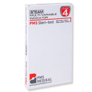 Tiras Indicadoras Clase 4 Multivariables para Vapor (Tipo 4) GIMA – Doble Tira Dual, 134 °C / 3,5 min, ISO 11140-1 – Caja de 250 uds | Ref. 35954