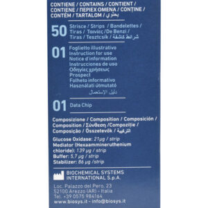 Tiras Reactivas de Glucosa GIMA con Biosensor y Chip para Glucómetros 23965/66/67, 24147/48/49 y 24150/51/52/53