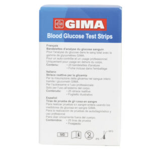 Tiras Reactivas de Glucosa para Glucómetro Gima Glucose Monitor | Ref. 24118 | Caja de 25 uds.