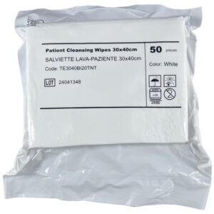 Toallitas Absorbentes de Limpieza para Paciente GIMA – TNT Spunlace Lisas Plegadas 30x40 cm, Caja de 1000 uds (Ref. 25224)