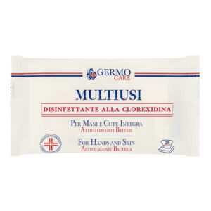 Toallitas desinfectantes antisépticas con clorhexidina GIMA – Flow pack 20 unidades, display de 16 (Ref. GM36631)