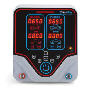 Torniquete automático quirúrgico GIMA MEDIONE TRQ-2020 de 2 canales – Isquemia controlada para extremidades, incluye 4 manguitos (Ref. 33108)