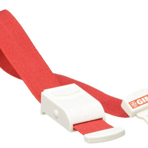 Torniquete hemostático FAST GIMA – Autoajustable con liberación rápida, 40,5 x 3 cm | Libre de látex azul claro, rojo y verde (Refs. 25726, 25727, 25728)