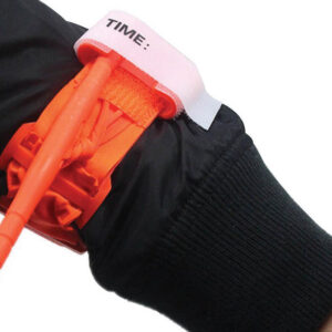 Torniquete hemostático militar GIMA – 95 x 4 cm, aplicación con una mano, desechable | Naranja (Ref. 25526) y Negro (Ref. 25527)