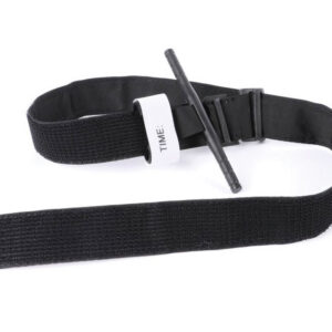 Torniquete hemostático militar GIMA – 95 x 4 cm, aplicación con una mano, desechable | Naranja (Ref. 25526) y Negro (Ref. 25527)