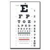 TRADITIONAL SNELLEN OPTOMETRIC CHART - 6 m - 28x56 cm