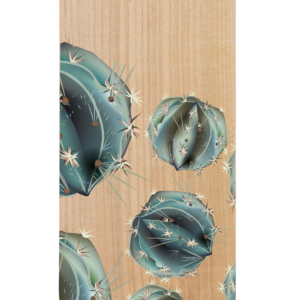 Tabla deslizante meinHOLTZ Trendy Cactus 65 x 24 cm