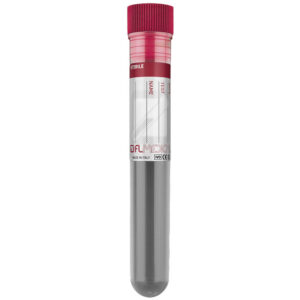 Tubo de ensayo GIMA 10 ml cilíndrico 16×100 mm, polipropileno, estéril con tapón rojo – Caja de 1.600 uds (Ref. 37919)