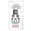 TUMBLING "E" OPTOMETRIC CHART - 6 m - 28x56 cm
