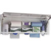 Unidad de pared multiusos GIMA estándar | Organizador modular de dispensadores para consulta (blanco) - GM45290-F