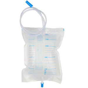 URINE BAG 2000 cc - tube 90 cm - with non-return/exaust valve