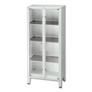 VALUE CABINET - 2 doors - tempered glass