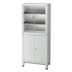 VALUE CABINET - 4 doors - tempered glass