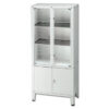 VALUE CABINET - 4 hinged doors - tempered glass