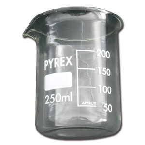 Vaso de Vidrio 250 ml para Limpiador por Ultrasonidos Branson 2800 y 3800 | GIMA