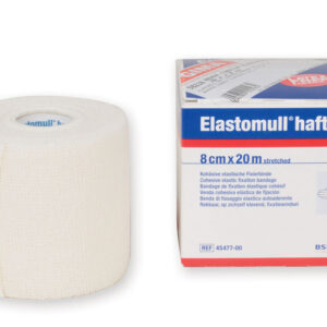 Venda cohesiva elástica de fijación Elastomull® Haft 20 m x 8/10 cm – GIMA (BSN/Essity)