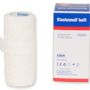Venda cohesiva elástica de fijación Elastomull® Haft 4 m x 6 cm - GIMA | Caja de 10 unidades (GM59211)