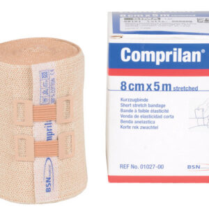 Venda compresiva de estiramiento corto COMPRILAN® 5 m x 8 cm – GIMA (Ref. 59151)
