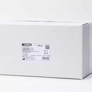 Venda de gasa de algodón hidrófilo 100% – 5 m x 5 cm – Caja de 100 unidades – GIMA (Ref. 34844)