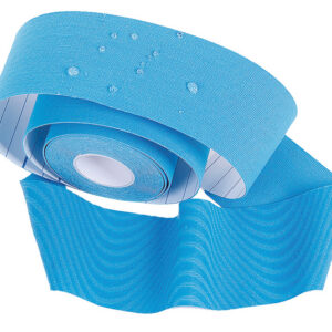 Venda elástica adhesiva de taping neuromuscular GIMA Kinesiology Tape 5 m x 5 cm – Negro (Ref. GM34745)