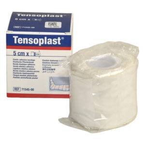 Venda Elástica Adhesiva Tensoplast 4,5 m x 5 cm – GIMA (Ref. 59250 / Código BSN 71545-00)