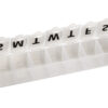 WEEKLY PILL BOX - white - blister - English