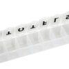 WEEKLY PILL BOX - white - blister - Swedish/Norvegian/Danish