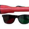 WORTH LED LIGHT TEST with red/green glasses